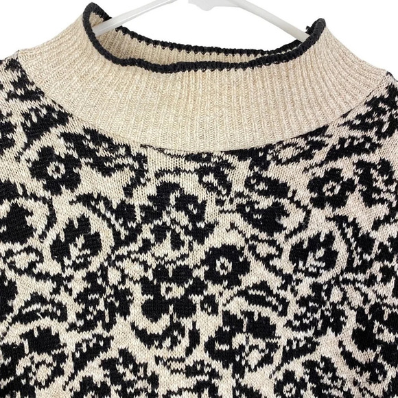 Vintage 90s Grannycore Farmhouse Pullover Sweater Womens Size Small Oversized - Picture 3 of 9